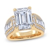 Thumbnail Image 1 of Emerald-Cut Lab-Grown Diamond Engagement Ring 4-1/2 ct tw 14K Yellow Gold