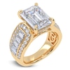 Thumbnail Image 2 of Emerald-Cut Lab-Grown Diamond Engagement Ring 4-1/2 ct tw 14K Yellow Gold