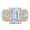 Thumbnail Image 3 of Emerald-Cut Lab-Grown Diamond Engagement Ring 4-1/2 ct tw 14K Yellow Gold