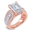Thumbnail Image 2 of Emerald-Cut Lab-Grown Diamond Engagement Ring 4-1/2 ct tw 14K Rose Gold