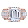 Thumbnail Image 3 of Emerald-Cut Lab-Grown Diamond Engagement Ring 4-1/2 ct tw 14K Rose Gold