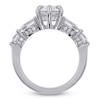 Thumbnail Image 4 of Pear-Shaped Lab-Grown Diamond Five-Stone Engagement Ring 4 ct tw 14K White Gold
