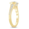 Thumbnail Image 2 of Round-Cut Lab-Grown Diamond Half-Bezel Engagement Ring 2-1/3 ct tw 14K Yellow Gold