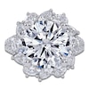 Thumbnail Image 3 of Round-Cut Lab-Grown Diamond Flower Halo Engagement Ring 6-3/4 ct tw 14K White Gold