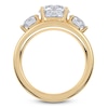 Thumbnail Image 4 of Round Lab-Grown Diamond Three-Stone Engagement Ring 3 ct tw 14K Yellow Gold