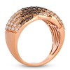 Thumbnail Image 2 of Le Vian Chocolate Ombré Diamond Multi-Row Ring 1-5/8 ct tw 14K Strawberry Gold
