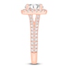 Thumbnail Image 3 of Round-Cut Lab-Grown Diamond Halo Engagement Ring 4-1/4 ct tw 14K Rose Gold