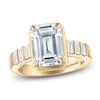 Thumbnail Image 1 of Vera Wang VOW Emerald-Cut Lab-Grown Diamond Engagement Ring 4-1/2 ct tw 14K Yellow Gold