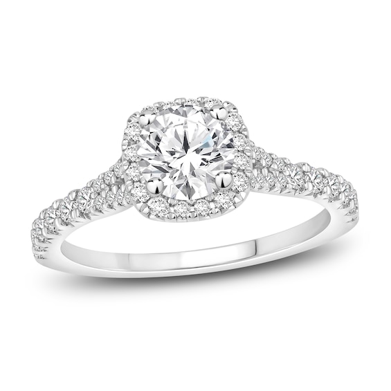 Diamond Engagement Ring 1 ct tw Round 14K White Gold