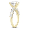 Thumbnail Image 2 of Emerald-Cut Lab-Grown Diamond Engagement Ring 4-1/2 ct tw 14K Yellow Gold