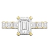 Thumbnail Image 3 of Emerald-Cut Lab-Grown Diamond Engagement Ring 4-1/2 ct tw 14K Yellow Gold