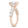 Thumbnail Image 2 of Emerald-Cut Lab-Grown Diamond Engagement Ring 4-1/2 ct tw 14K Rose Gold