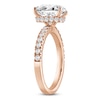 Thumbnail Image 2 of Oval-Cut Lab-Grown Diamond Hidden Halo Engagement Ring 2-1/2 ct tw 14K Rose Gold