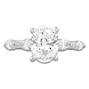 Thumbnail Image 3 of Oval-Cut Lab-Grown Diamond Engagement Ring 2-1/2 ct tw 14K White Gold