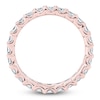 Thumbnail Image 2 of Certified Princess-Cut Diamond Eternity Band 1-5/8 to 2 ct tw 14K Rose Gold