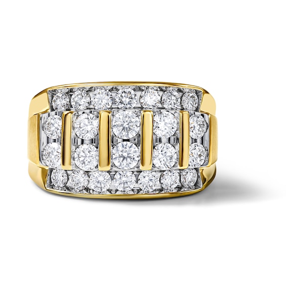 Chosen Men's Diamond Wedding Ring 2 ct tw Round 14K Yellow Gold