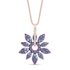 Thumbnail Image 0 of Le Vian Natural Sapphire/Amethyst Necklace 1/15 ct tw Diamonds 14K Strawberry Gold