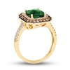 Thumbnail Image 2 of Le Vian Natural Emerald Ring 7/8 ct tw Diamonds 14K Honey Gold