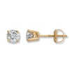 Thumbnail Image 0 of Diamond Solitaire Earrings 1 ct tw Round-cut 14K Yellow Gold (I2/I)