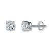 Thumbnail Image 0 of Diamond Earrings 1-1/2 ct tw Round 14K White Gold (I2/I)