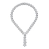 Thumbnail Image 1 of Jared Atelier X Shy Diamond Flower Necklace 60-7/8 ct tw Pear/Round 18K White Gold 18"