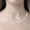 Thumbnail Image 1 of Diamond Necklace 3 ct tw Round 14K White Gold 19"
